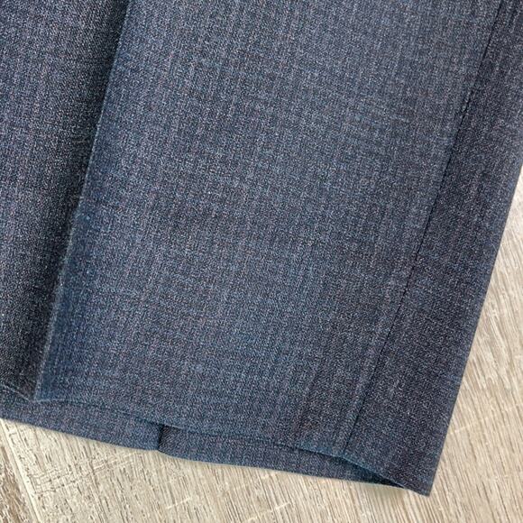 TED BAKER 100% Wool Charcoal Gray Flat Front Dress Slacks Jefferson Pants - Picture 7 of 11